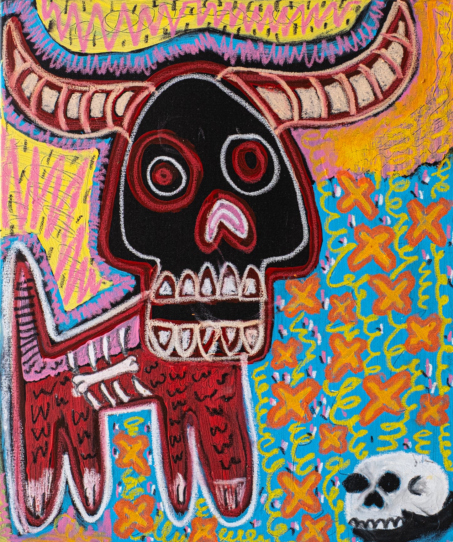 Psyco Bull (Original) 51 x 61 cm