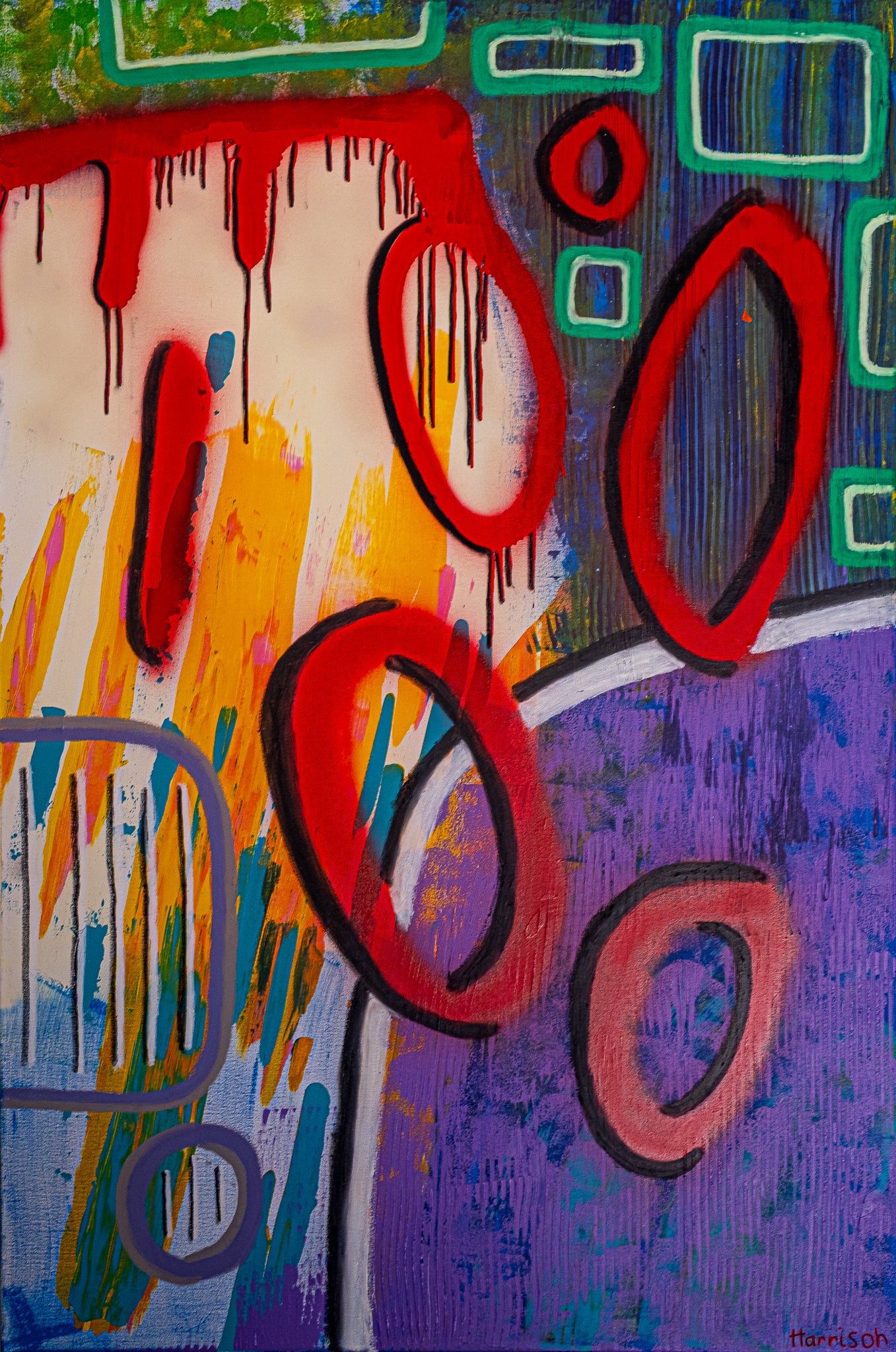 Signal Bath (Original) 100 x 150 cm